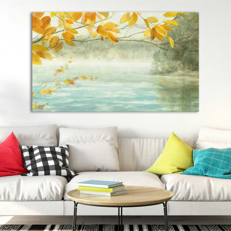 Vue du rivage - Peinture, Toile tendue, H 36 po x l 60 po x P 1,5 po