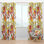 Panneau de rideau simple semi-diaphane avec passe-tringle Mid-Century