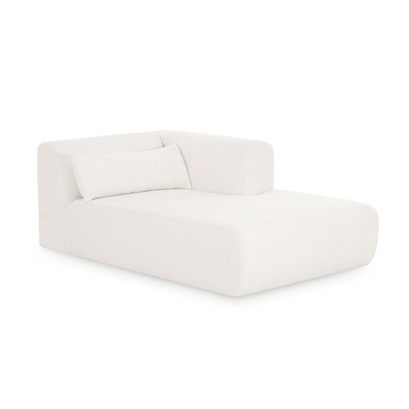 Chaise longue Tarra en chenille Tarra