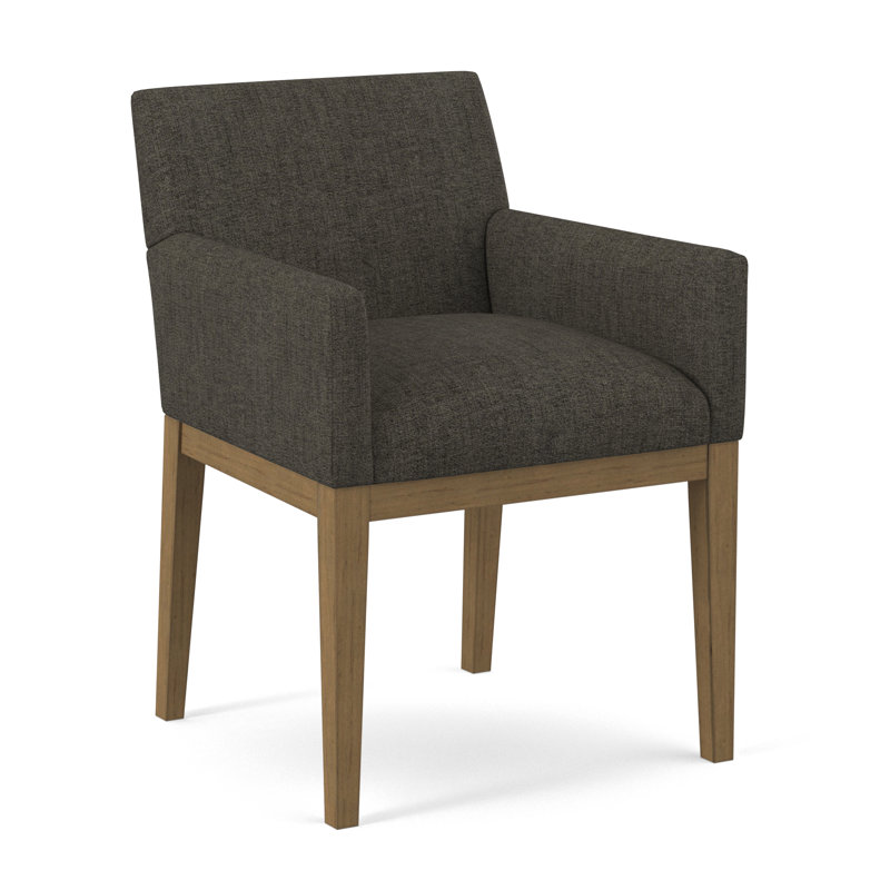Upholstered Arm Chair, Applause Coconut Husk, Beachwood