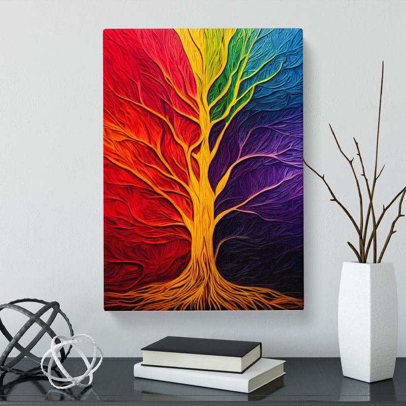 Tree Colours Vol.3 - Wrapped Canvas, 76cm H x 50cm W x 3cm D