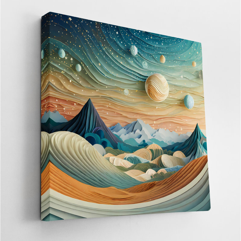 Planetary Dreamscape, 54" H x 54" W