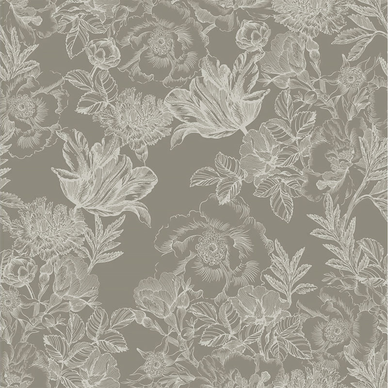 Rouleau de fleurs French Toile, Noisette