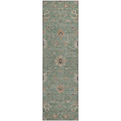 Premium Machine Washable Krause AMF1137 Global Rug