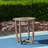 Rustic 27.5'' Table In Grey - Wood Material For Patio Use 27.5'