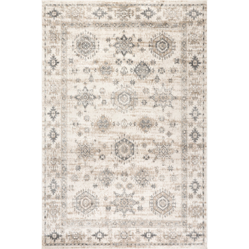 Nissa Traditional Medallion Area Rug, Rectangle 5' x 8'