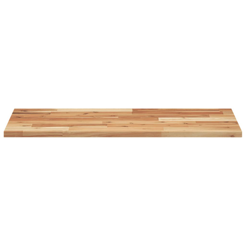 Floating Shelf Untreated Solid Wood Acacia, Dark Brown/Black, 2cm H x 100cm W x 40cm D
