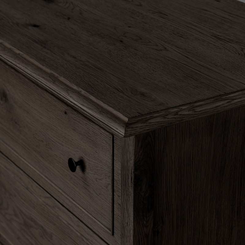 Maggie Tall Chest-Aged Smoked Oak, Smoked Black Oak