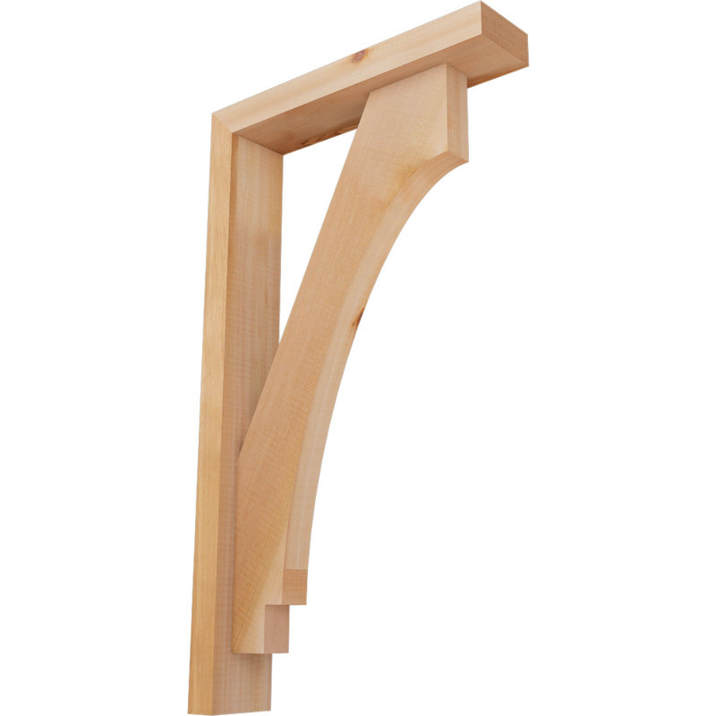 Support de bloc impérial avec entretoise décalée, 28 x 16, Cèdre rouge occidental de l 3 1/2 po (lisse)