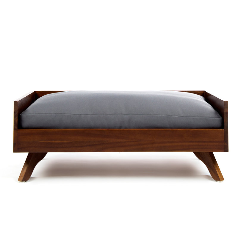 SOLID WOOD DOG BED