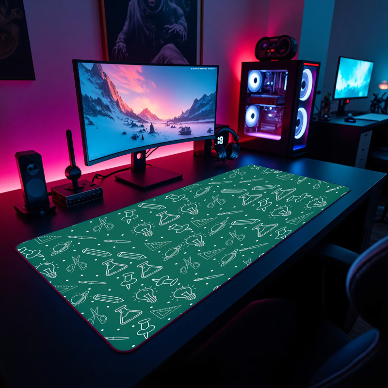 Polyester Desk Pad, 23.6x13.8