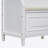 Rustic Multifunctional Storage Bench (White+Beige)-950131301
