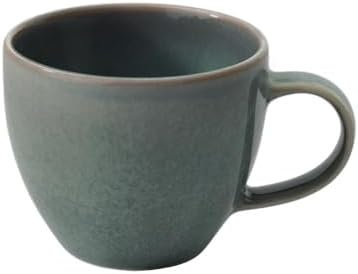 like. by Villeroy & Boch Crafted Denim Espresso Cup, Premium Porcelain, Blue, Capacity 2 oz, Gray Blue