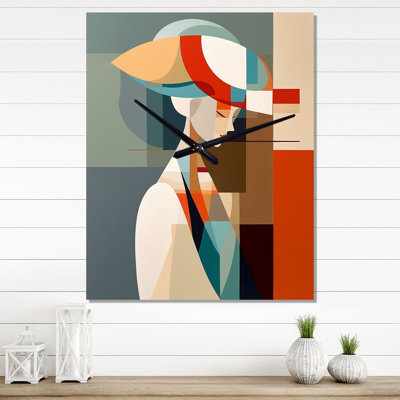 Janil - Woman Pop Art Modern Wall Clock