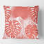 Coussin Tropical Tropical Foliage Coral I - Mid-Century-363768009