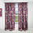 Purple Sea Shells - Nature Coastal Blackout Curtain Single Panel-848403016