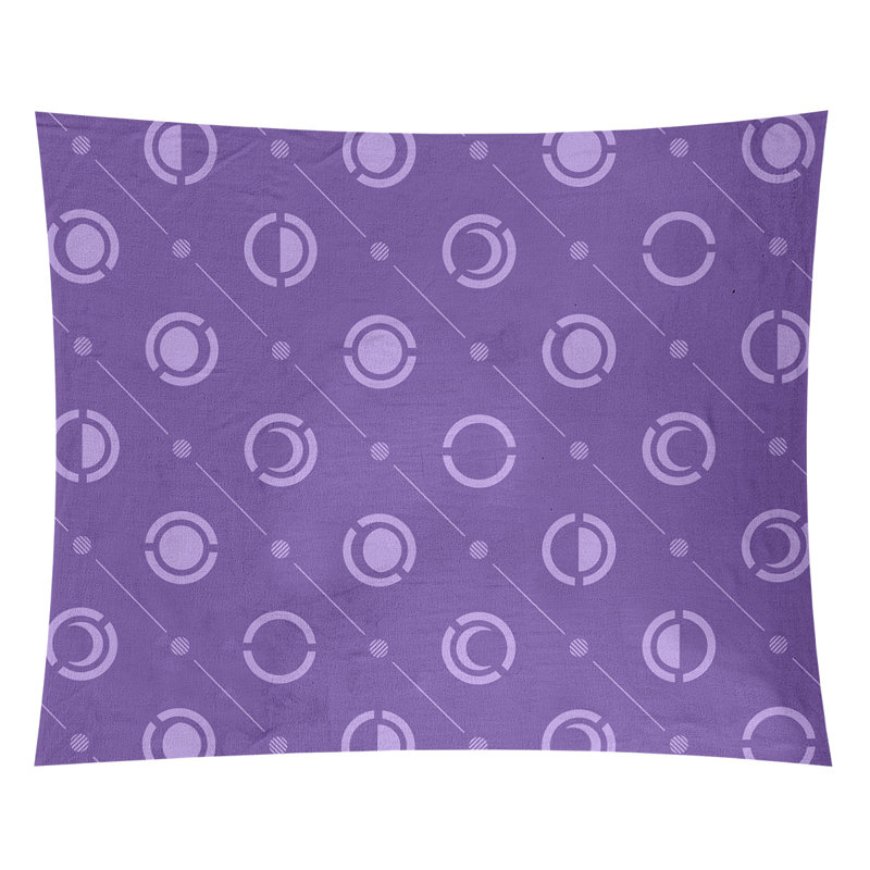 Skeffingt Polyester Tapestry, 27.5" H x 37.5" W, Dark Purple
