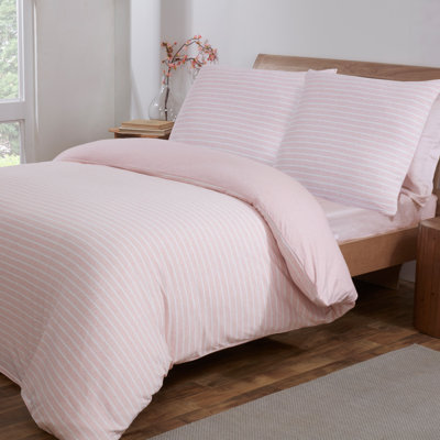 Atvars Striped Duvet Cover Set with Pillowcases
