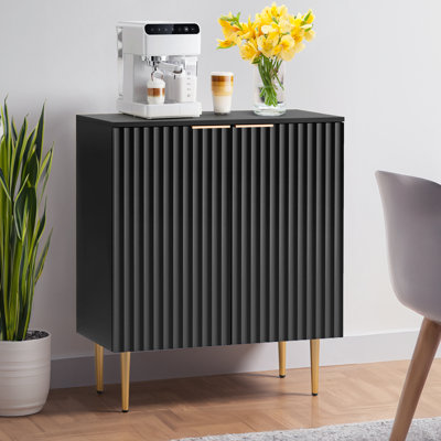 Rishaw 34.3" Tall Adjustable Shelf 2 - Door Accent Cabinet