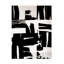 Art abstrait sur toile, noir et blanc-103094670