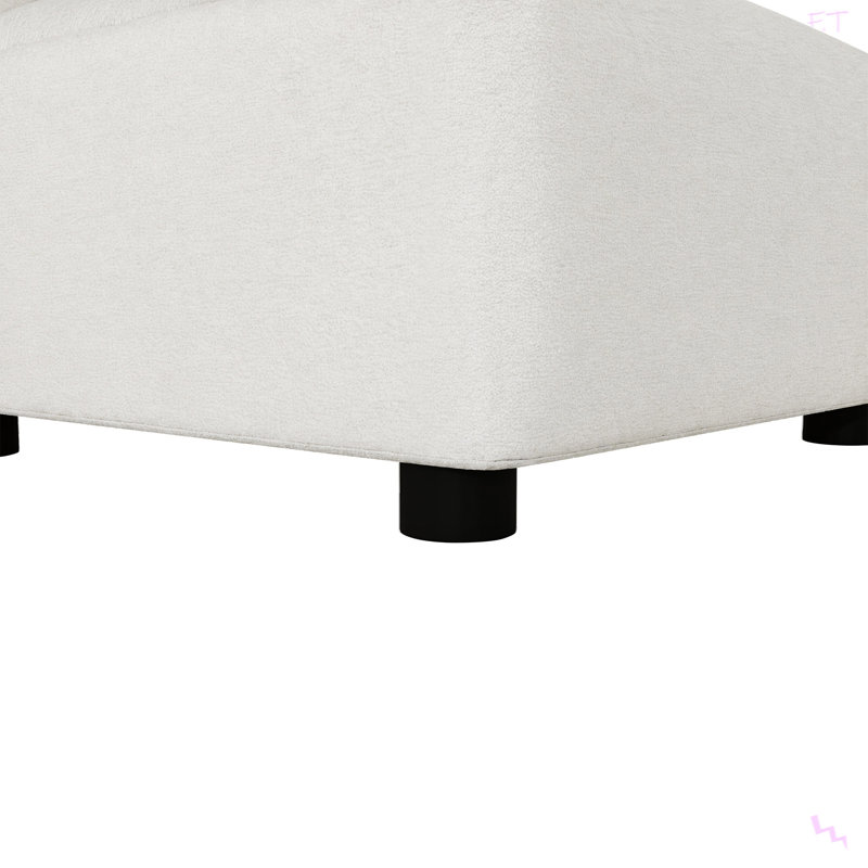 Ensemble de canapé modulaire en velours, canapé modulaire en U réversible, Beige