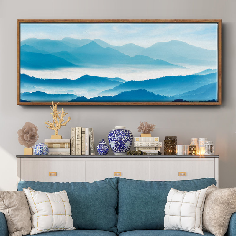 Misty Mountains - Toile encadrée