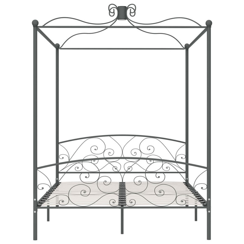 Rocky Metal Bed, 160 x 200 cm, grey