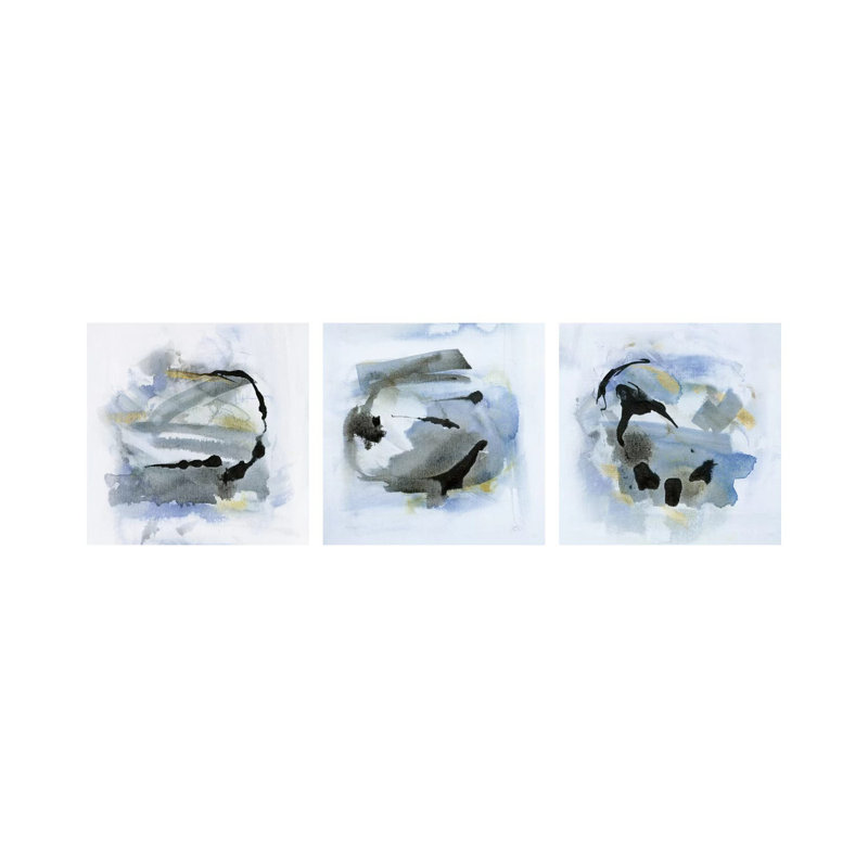 «Cool Water Triptych», ensemble d'art mural sur toile tendue (ensemble de 3)