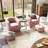 Torrence Upholstered Barrel Chair with Ottoman-921260271-921260268