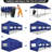 354" W x 118" D Real Heavy Duty Steel Pop-Up Canopy with 8 Removable Sidewalls-109709134