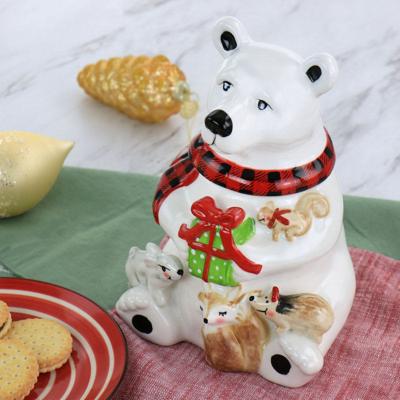 Bocal à biscuits 8,5 po Gibast Home Polar Friend Durastone
