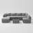 Axwell Wicker 5 - Person Modular Patio Conversation Set with Cushions-1690922620