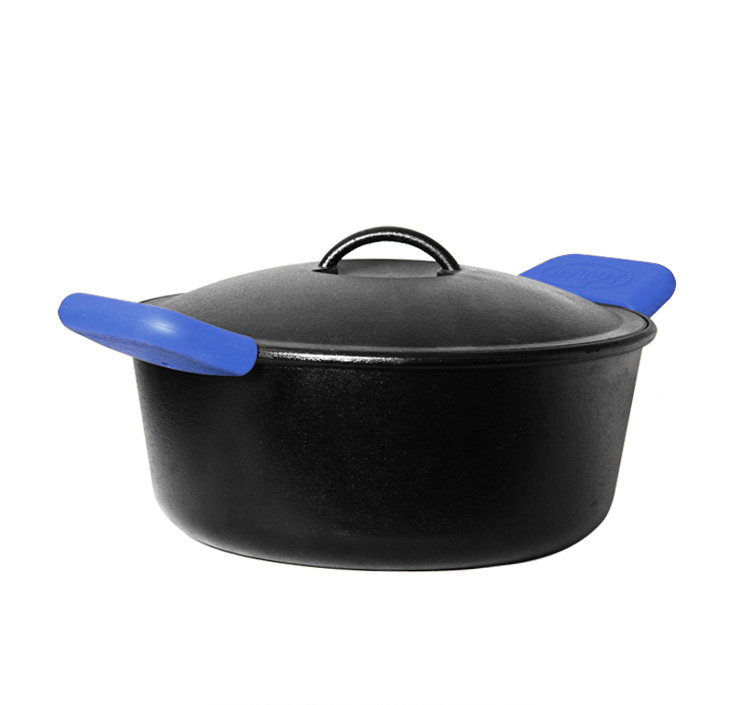 Porte-poignées en silicone Lodge, Bleu