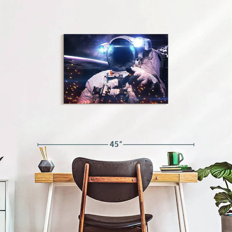 Oberle Glowing Astronaut, 20" H x 30" W