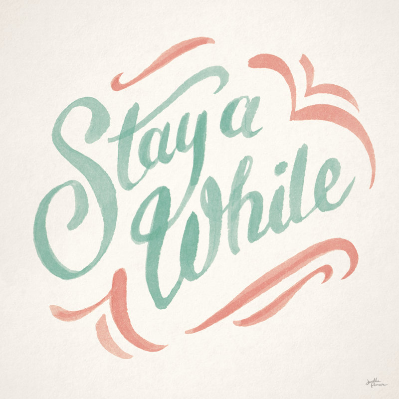 Stay A tandis que je, H 30 po x l 30 po, Non, Toile tendue
