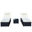 Ensemble de chaises longues d'extérieur 3 pièces-1945950659