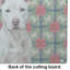 Planche à découper en verre blanc Staffordshire Bull Terrier