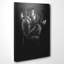 Mobile Lovers Black and White Wall Graffiti - Wrapped Canvas-19042577