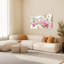 Ensemble de 1 tableau mural aquarelle de roses roses à motif floral-1854512950