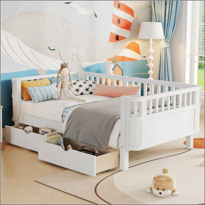 Lit plateforme simple en bois