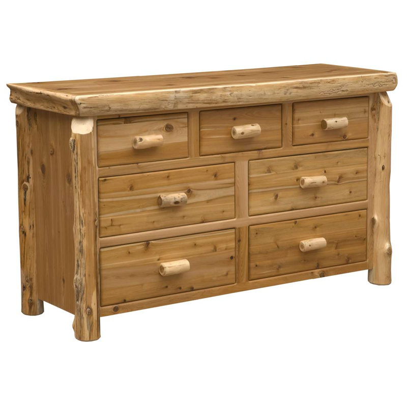  Commode 7 tiroirs Cedar Log, Weathered, Premium Line