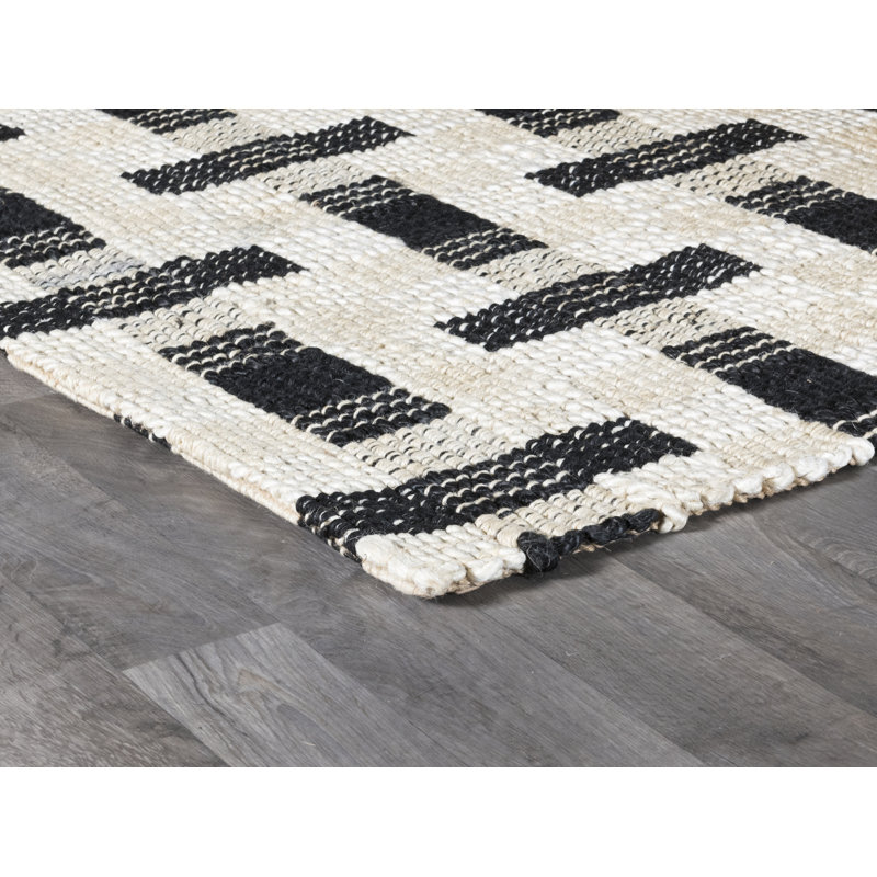 Daliah Flatweave Jute / Sisal Geometric Area Rug, Rectangle 2' x 3'