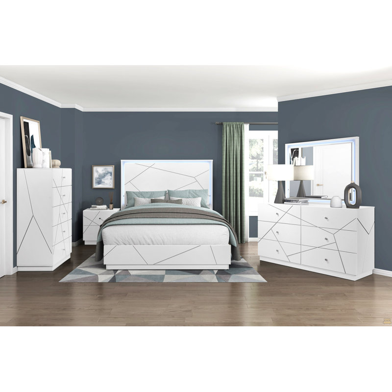 Commode de rangement 5 tiroirs 5 pièces