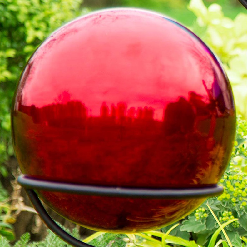 Boule réfléchissante, rouge