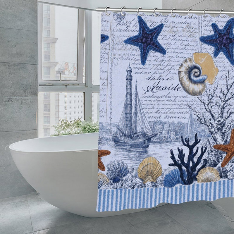 Rideaux de douche Seaside Langle, 71 x 71