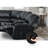 109" Faux Leather Reclining Sectional, One Console With Storage & Cup Holders-994739604