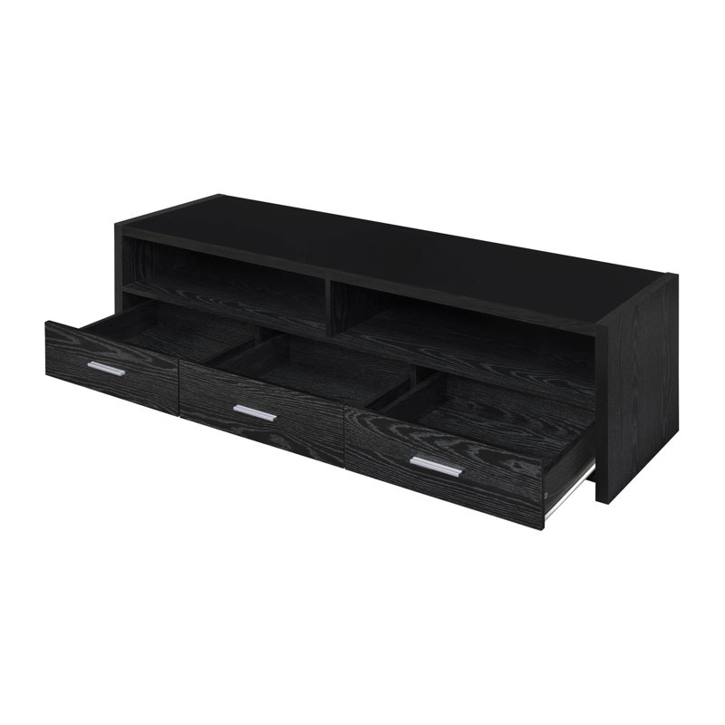 Drex 60.85'' 3 - Drawer Media Console in Black