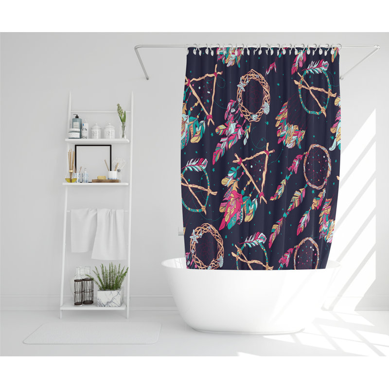 Bujold Polyester Shower Curtain Set