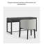 Bureau minimaliste en bois de frêne avec 3 tiroirs de rangement