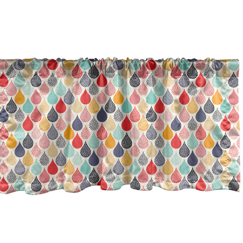 Cantonnière Ambesonne Shabby Flora, L 54 po x L 12 po